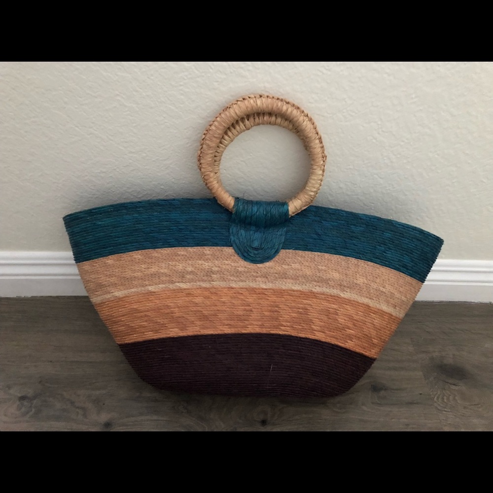 Wicker Beach Bag